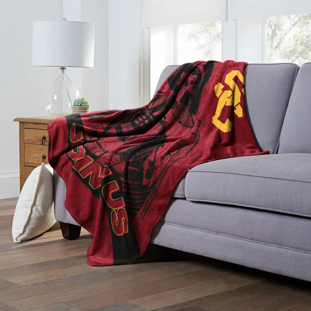 NCAA Star Wars Cobranding Influence USC Trojans Silk Touch Blanket