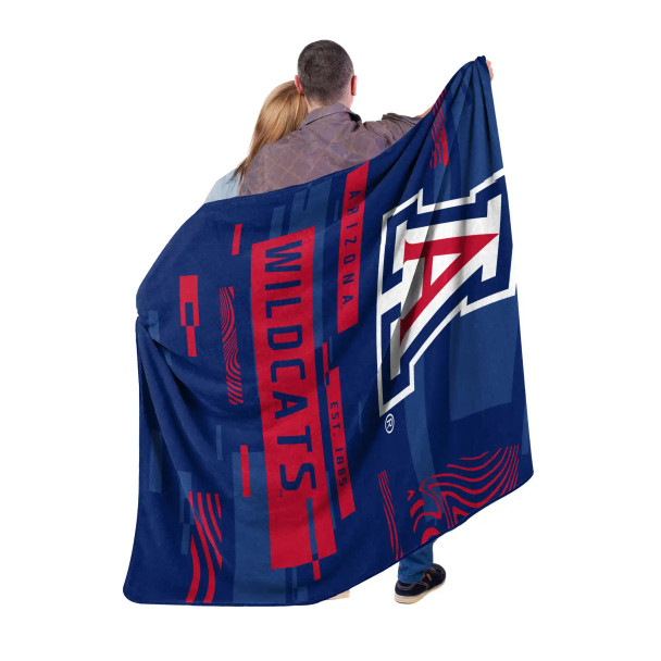 NCAA Digitize Arizona Wildcats Raschel Throw Blanket
