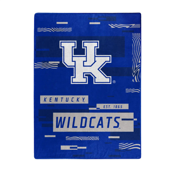 NCAA Digitize Kentucky Wildcats Raschel Throw Blanket