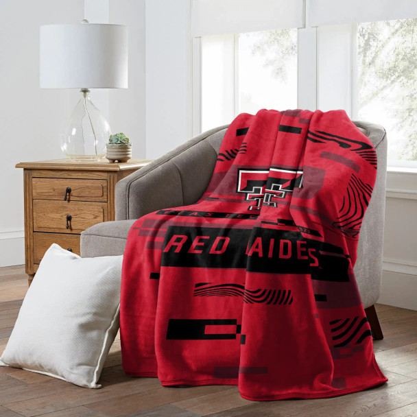 NCAA Digitize Texas Tech Red Raiders Raschel Throw Blanket