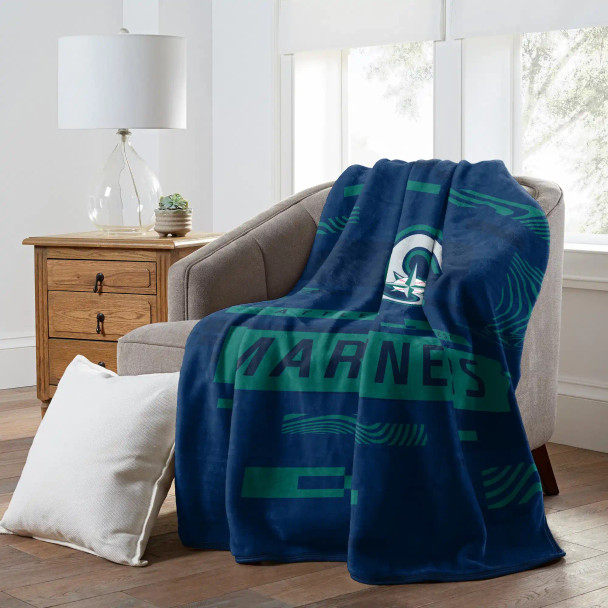 MLB Digitize Seattle Mariners Raschel Throw Blanket