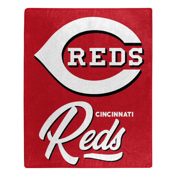 MLB Cincinnati Reds Signature Raschel Throw Blanket