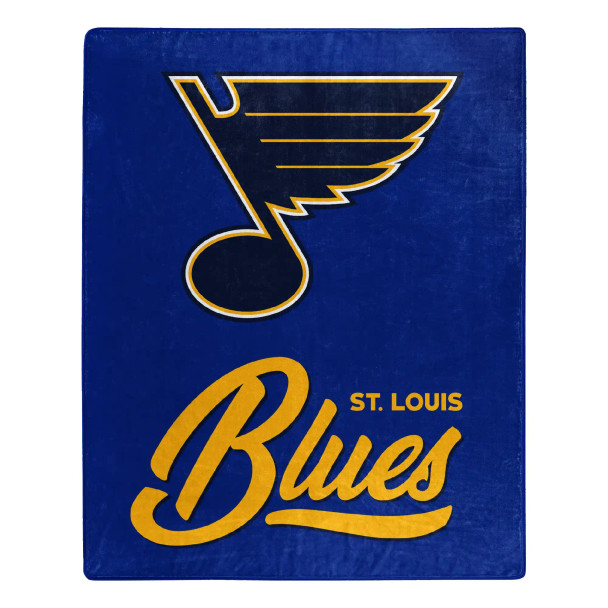 NHL St. Louis Blues Signature Raschel Throw Blanket