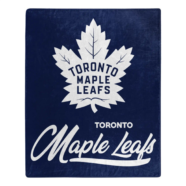 NHL Toronto Maple Leafs Signature Raschel Throw Blanket