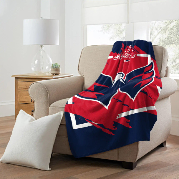 NHL Washington Capitals Dimensional Micro Raschel Throw Blanket