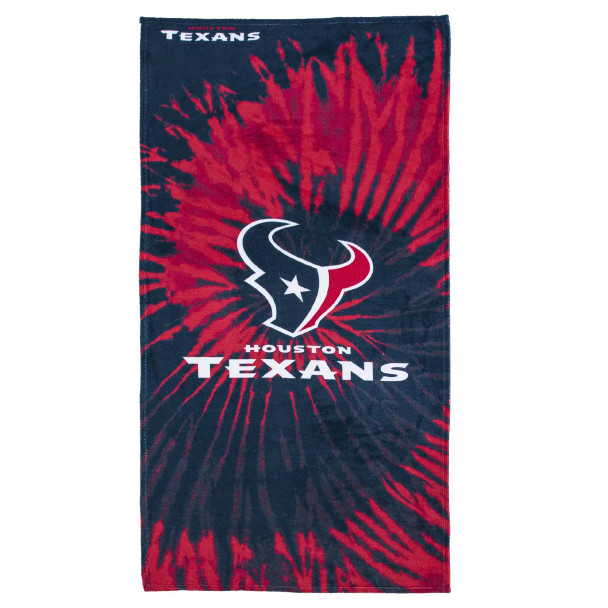 NFL Houston Texans Psychedelic Beach Towel