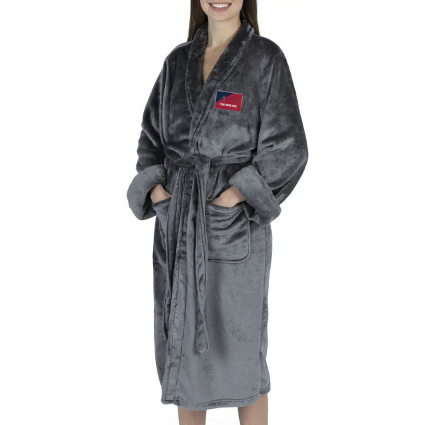 MLB Los Angeles Angels Women's S/M Silk Touch Personalized Bath Robe (Charcoal)