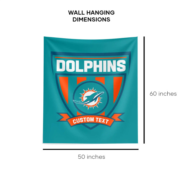 NFL Miami Dolphins Allegiance Personalized Wall Hanging