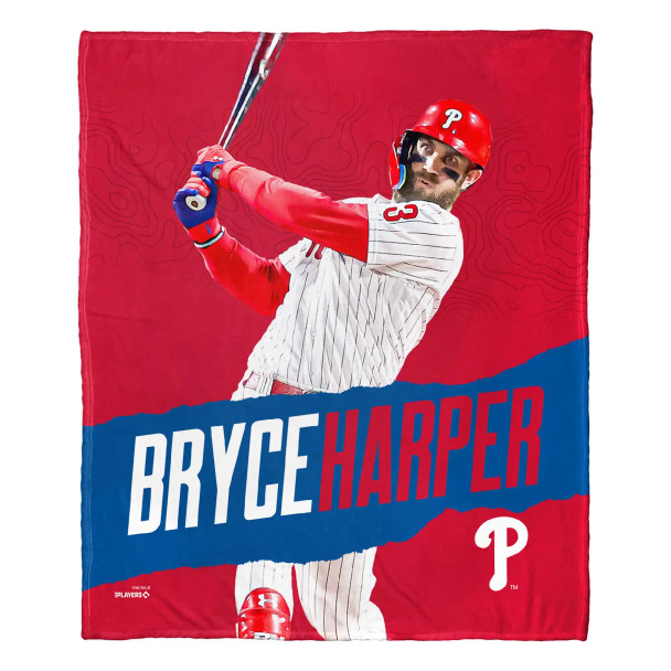 MLB Philadelphia Phillies Bryce Harper Silk Touch Throw Blanket