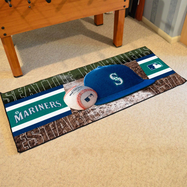 MLB Seattle Mariners Baseball Runner Rug