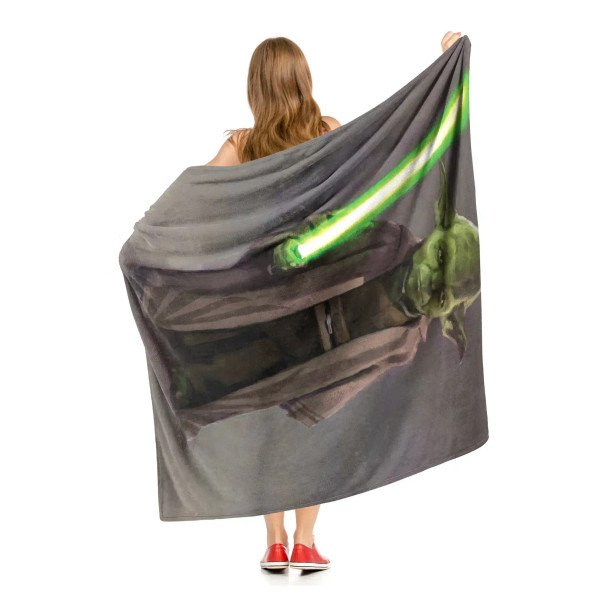 Disney Star Wars High Republic Warrior Yoda Silk Touch Throw Blanket