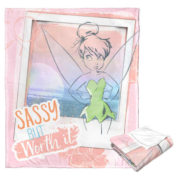 Disney Tinkerbell Worth It Silk Touch Throw Blanket