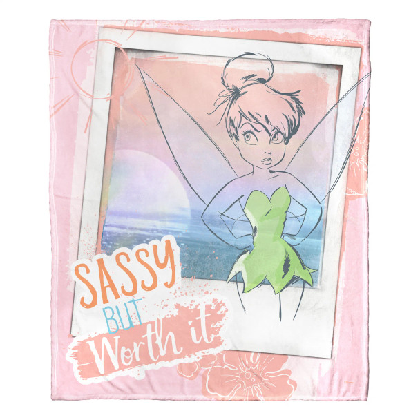 Disney Tinkerbell Worth It Silk Touch Throw Blanket