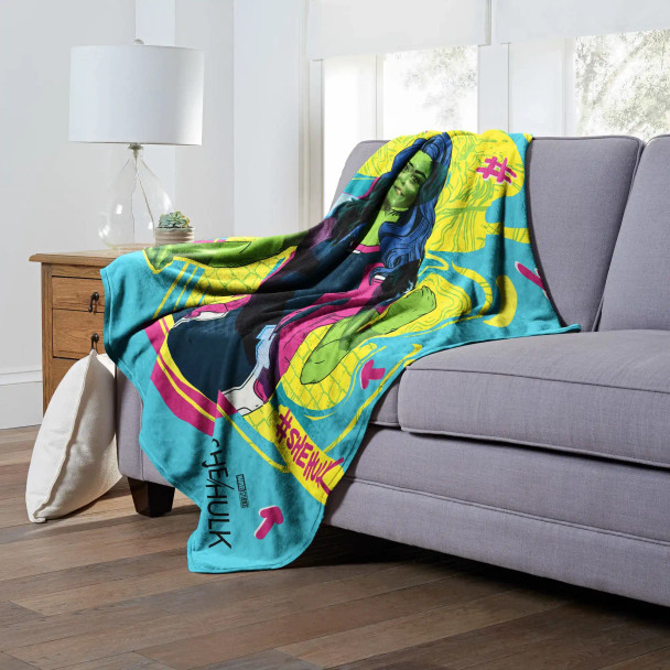 Marvel She Hulk Pure She Hulk Silk Touch Throw Blanket