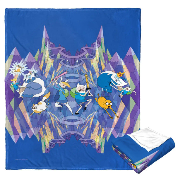Cartoon Network Adventure Time Parallel Universe Silk Touch Throw Blanket