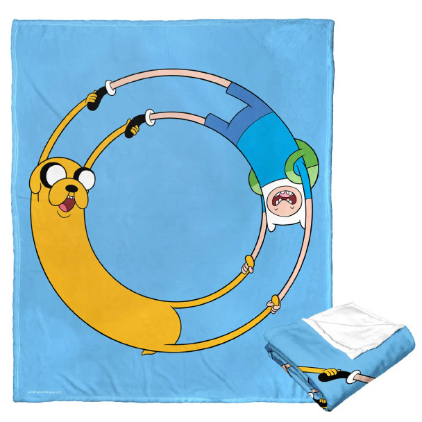 Cartoon Network Adventure Time Endless Friendship Silk Touch Throw Blanket