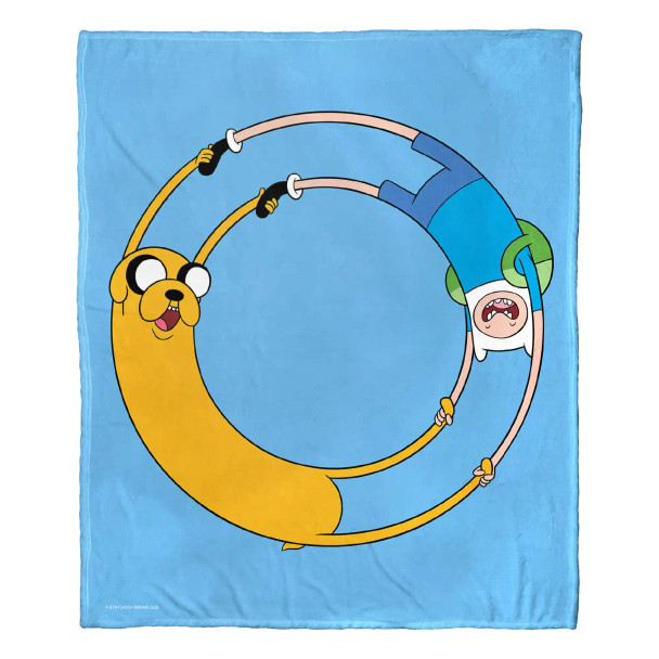 Cartoon Network Adventure Time Endless Friendship Silk Touch Throw Blanket