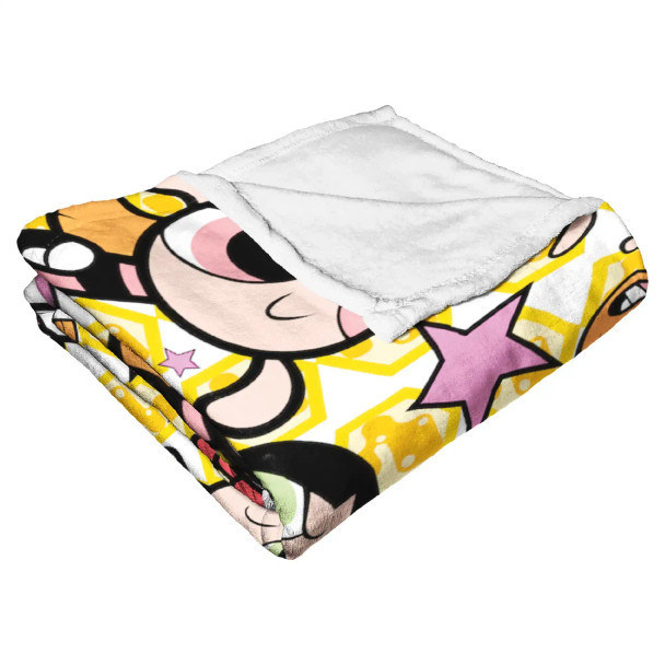 Cartoon Network Powerpuff Girls Fighting Crime Silk Touch Throw Blanket