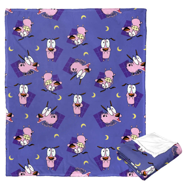 Cartoon Network Courage The Cowardly Dog Night Terrors Silk Touch Throw Blanket