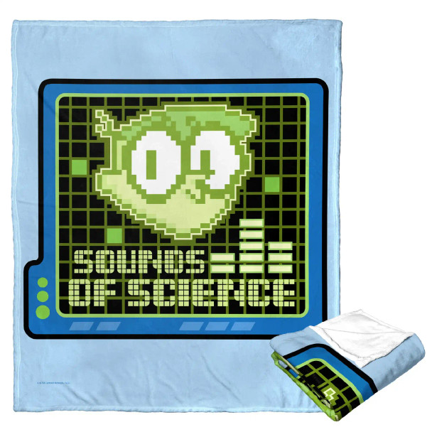 Cartoon Network Dexter's Laboratory Sounds Of Science Silk Touch Throw Blanket