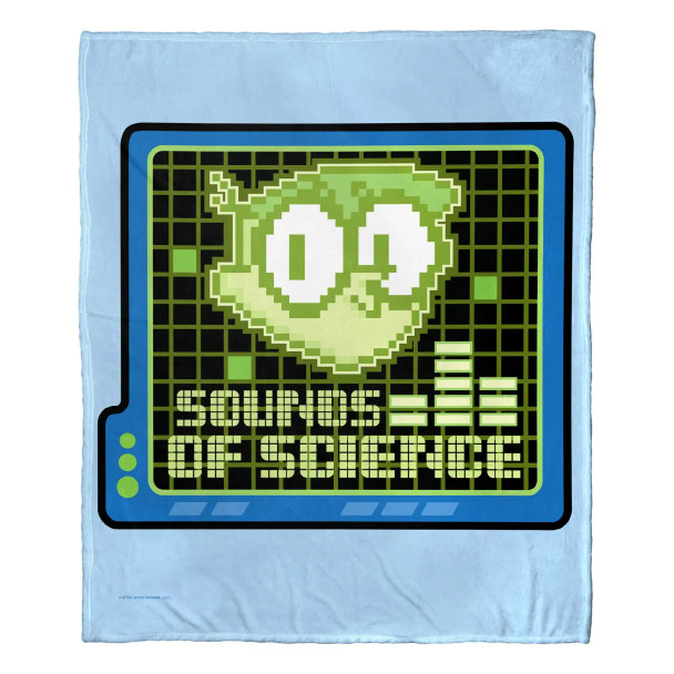 Cartoon Network Dexter's Laboratory Sounds Of Science Silk Touch Throw Blanket