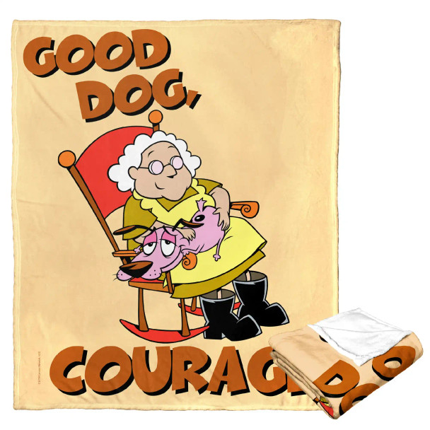 Cartoon Network Courage The Cowardly Dog Good Dog Courage Silk Touch Throw Blanket Cartoon Network Courage The Cowardly Dog Good Dog Courage Silk Touch Throw Blanket