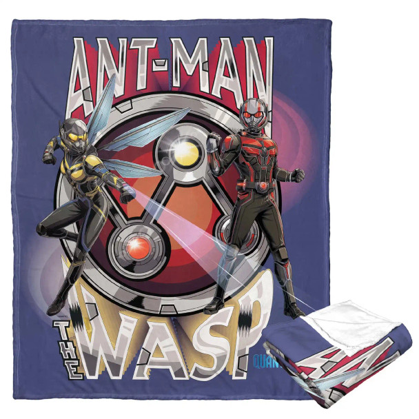 Marvel Ant Man Quantumania Together Again Silk Touch Throw Blanket