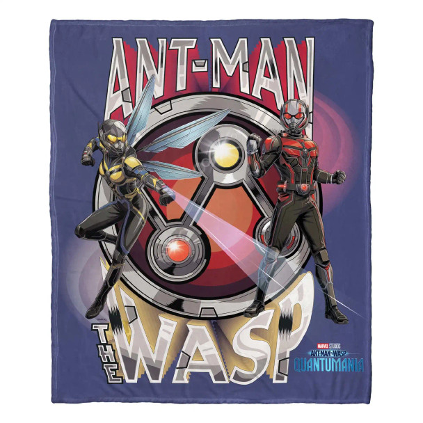 Marvel Ant Man Quantumania Together Again Silk Touch Throw Blanket