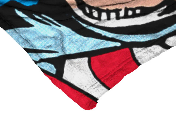 Marvel Captain America Captain Badge Silk Touch Throw Blanket