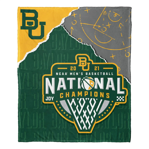 NCAA Baylor Bears Men's Basketball Champions 2021 Silk Touch Throw Blanket