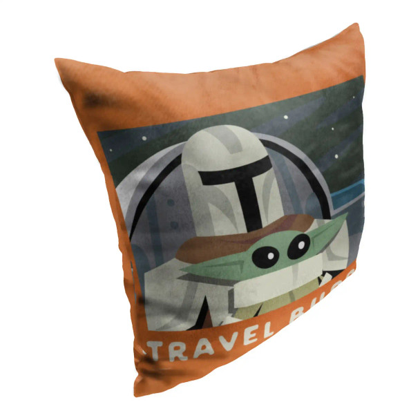 Disney Star Wars The Mandalorian Traveling Buddies Throw Pillow