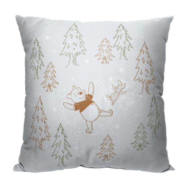 Disney Winnie the Pooh Snow Angels Throw Pillow