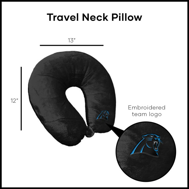 NFL Carolina Panthers Applique Neck Pillow