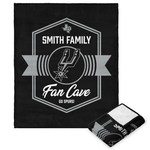 NBA San Antonio Spurs Dominion Personalized Silk Touch Throw Blanket