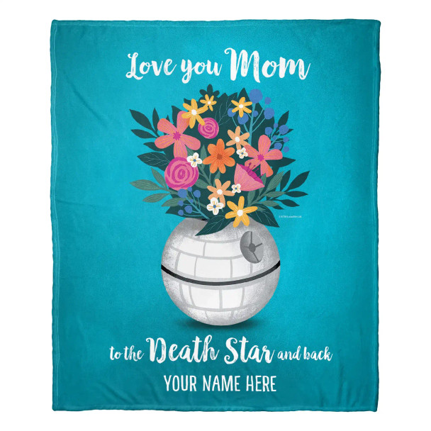Disney Star Wars Classic To the Death Star and Back Personalized Silk Touch Throw Blanket