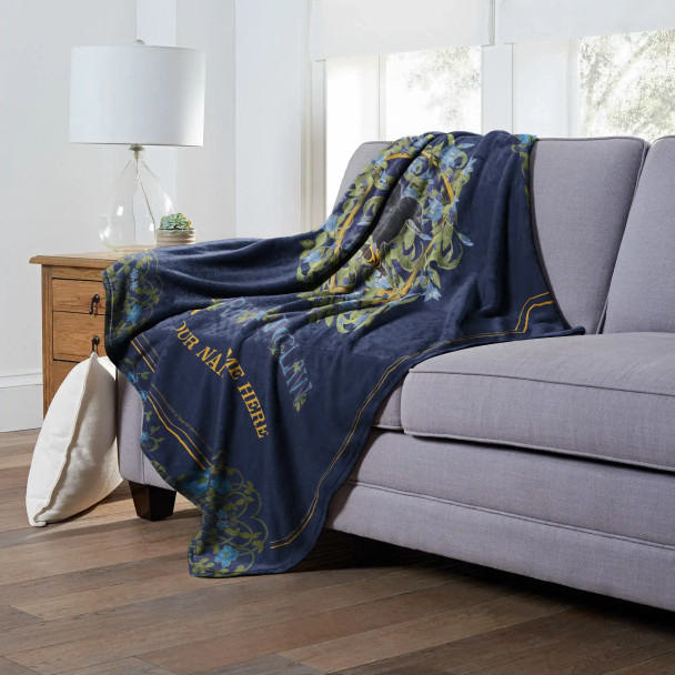 Warner Bros. Harry Potter Botanical Ravenclaw Personalized Silk Touch Throw Blanket