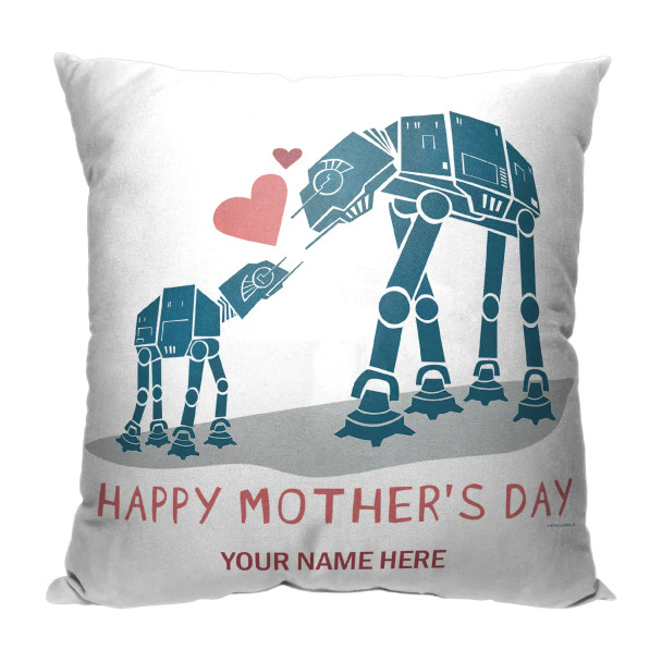 Disney Star Wars Classic Mother and Child AT Walkers Personalized Pillow Disney Star Wars Classic Mother and Child AT Walkers Personalized Pillow