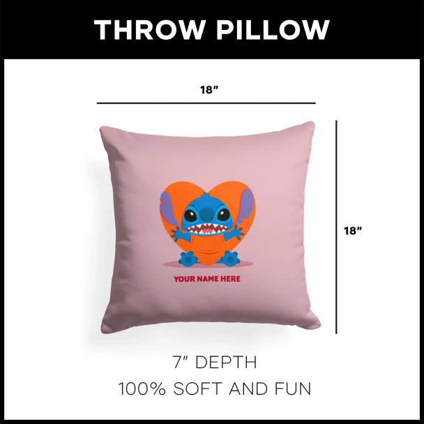 Disney Lilo and Stitch Love Me Personalized Pillow Disney Lilo and Stitch Love Me Personalized Pillow