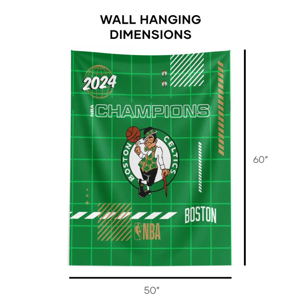 NBA Champs Boston Celtics Gridlock Wall Hanging