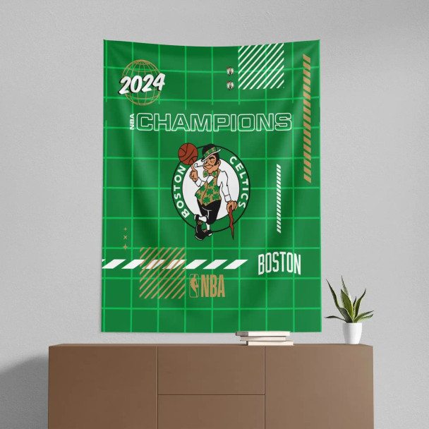 NBA Champs Boston Celtics Gridlock Wall Hanging