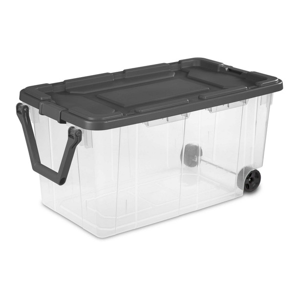 Extra Large 160 Quart Wheeled Storage Bins - Set of 2 for Home Organization