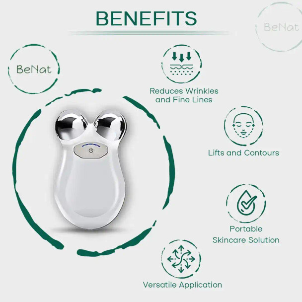 BeNat Microcurrent Facial Toning Massager
