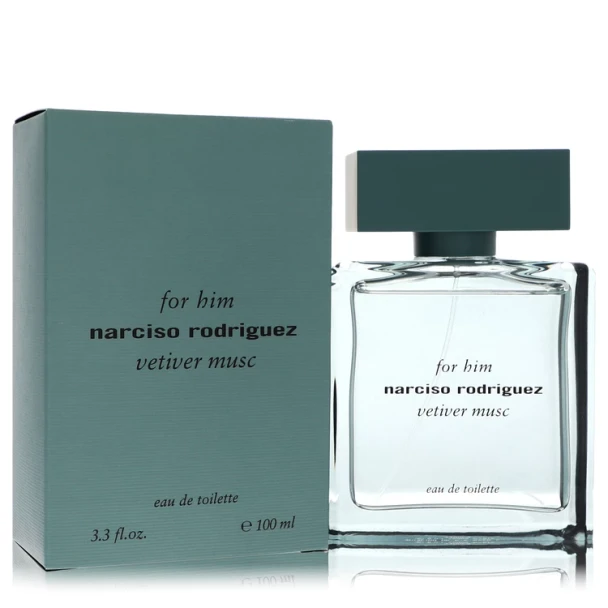 Narciso Rodriguez Vetiver Musc Cologne by Narciso Rodriguez for Men 3.3 Oz Eau De Toilette Spray