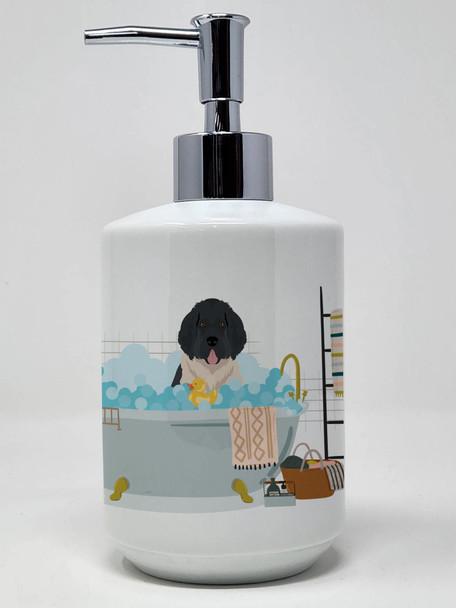 Landseer Newfoundland Ceramic Hand Soap Dispenser product image at NuMercy