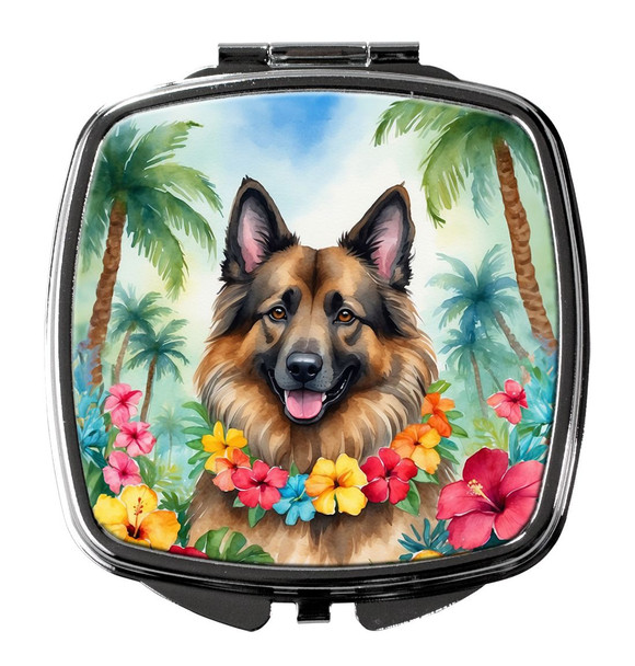 Belgian Tervuren Luau Compact Decorative Travel Makeup Mirror product image at NuMercy