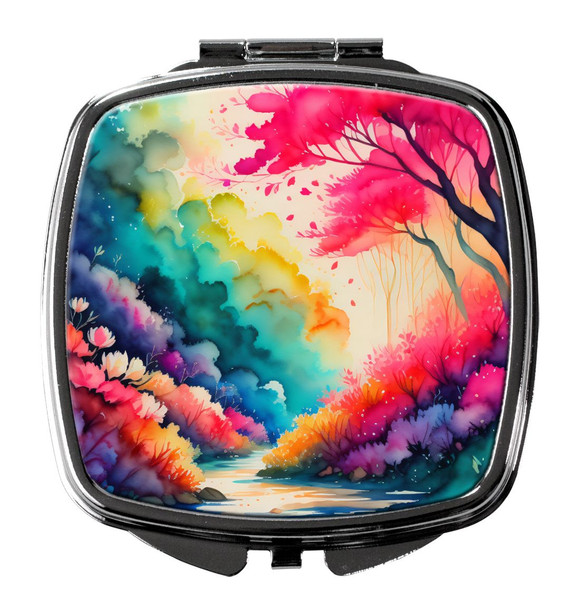 Colorful Azaleas Compact Decorative Travel Makeup Mirror DAC1927 product image at NuMercy