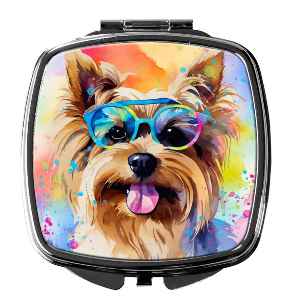 Yorkshire Terrier Hippie Dawg Compact Decorative Travel Makeup Mirror DAC2579 product image at NuMercy