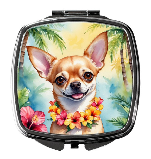 Chihuahua Luau Compact Decorative Travel Makeup Mirror DAC6404 product image at NuMercy