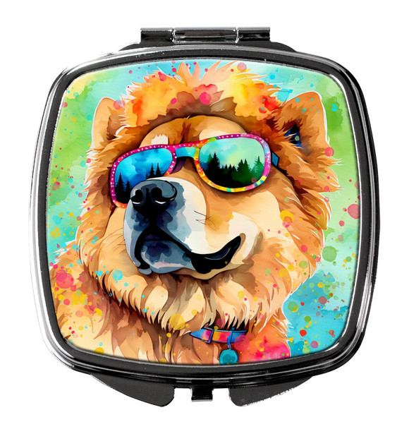 Chow Chow Hippie Dawg Compact Decorative Travel Makeup Mirror DAC2490 product image at NuMercy