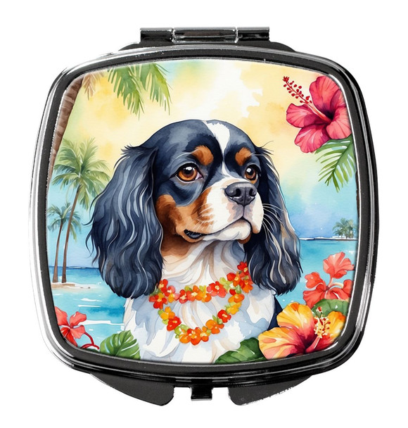 Cavalier Spaniel Luau Compact Decorative Travel Makeup Mirror DAC6400 product image at NuMercy
